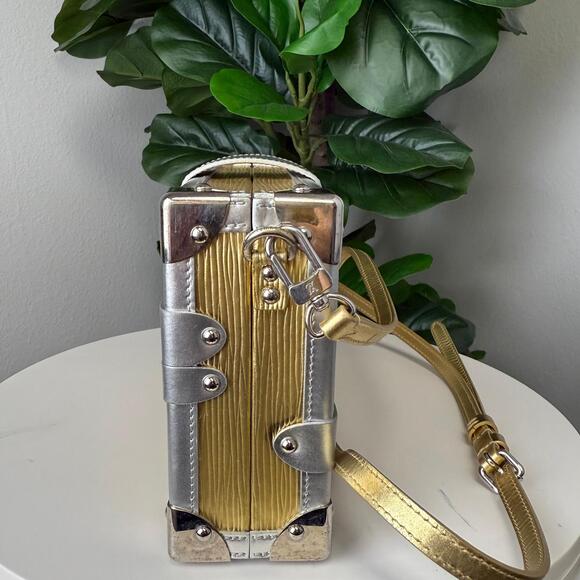 💎✨Authentic LOUIS VUITTON Metallic Epi Petite Malle Gold - Picture 3 of 6